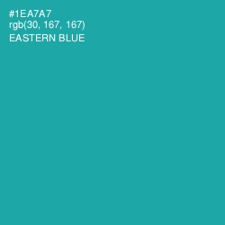 #1EA7A7 - Eastern Blue Color Image